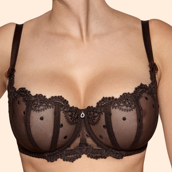 NWT Ajour Alicia Balconette Bra- Chocolate - Picture 2 of 6